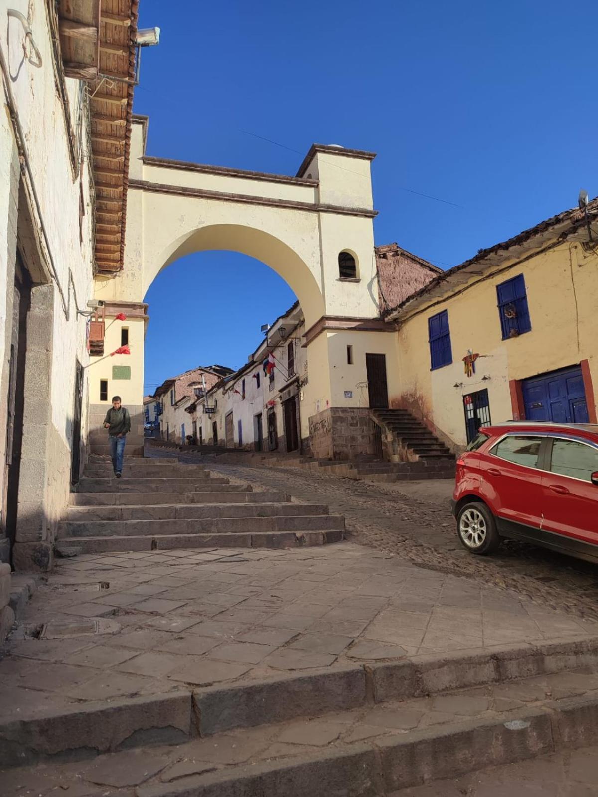 Hostal Con Vista A La Ciudad Santa Ana Куско Экстерьер фото