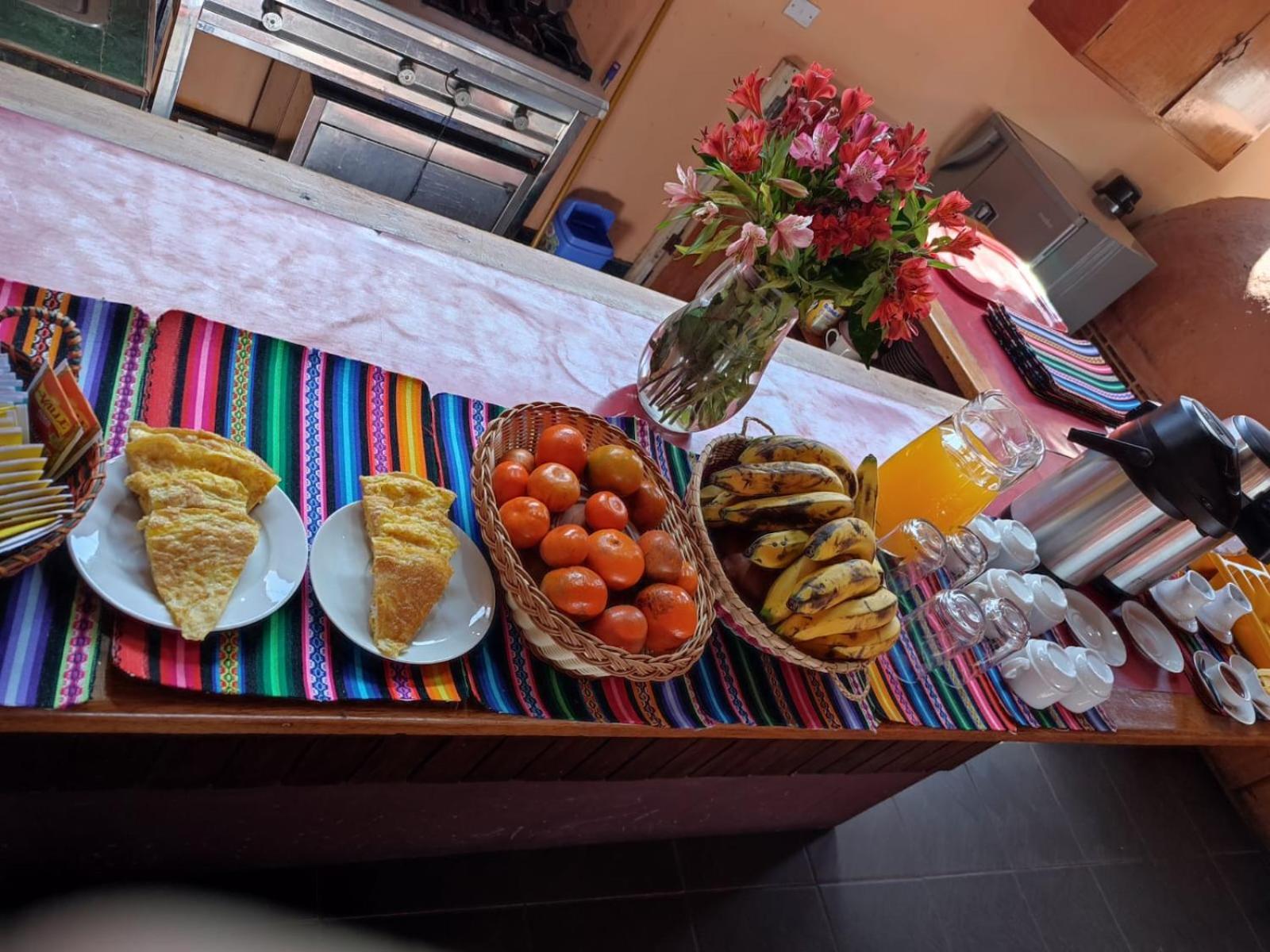 Hostal Con Vista A La Ciudad Santa Ana Куско Экстерьер фото
