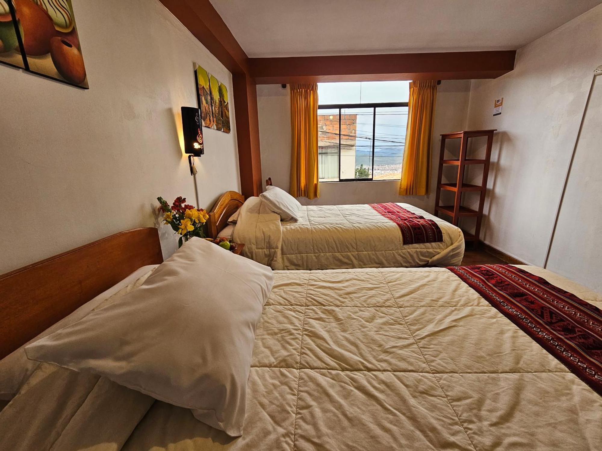 Hostal Con Vista A La Ciudad Santa Ana Куско Экстерьер фото